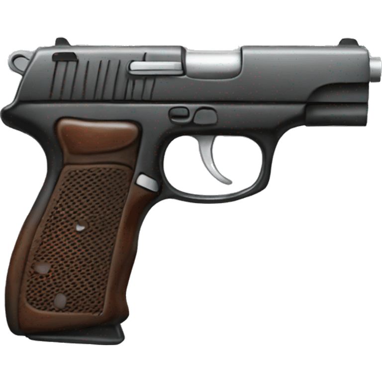 realistic handgun emoji