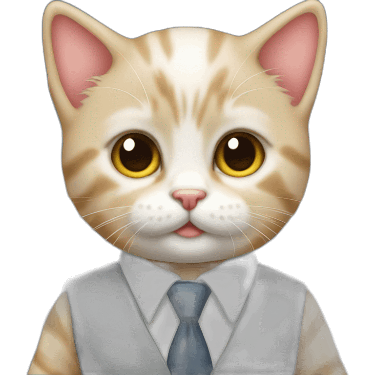 little kitten who is a lawyer emoji