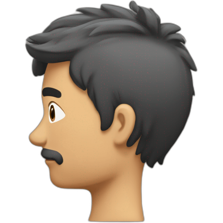 muj con cabello castaño por los hombros con flequillo lacio. Tiene una computadora. emoji