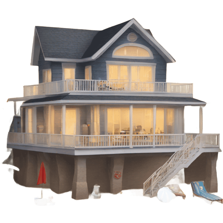 Big nice beach house  emoji