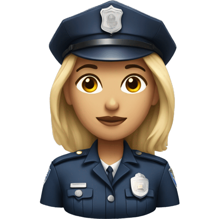 woman in police uniform emoji