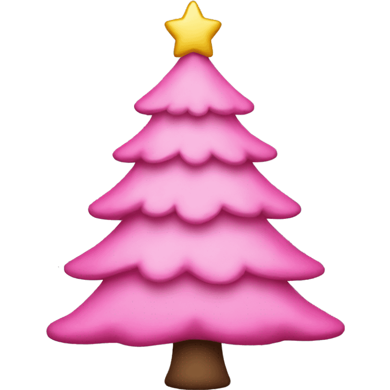 pink Christmas tree emoji