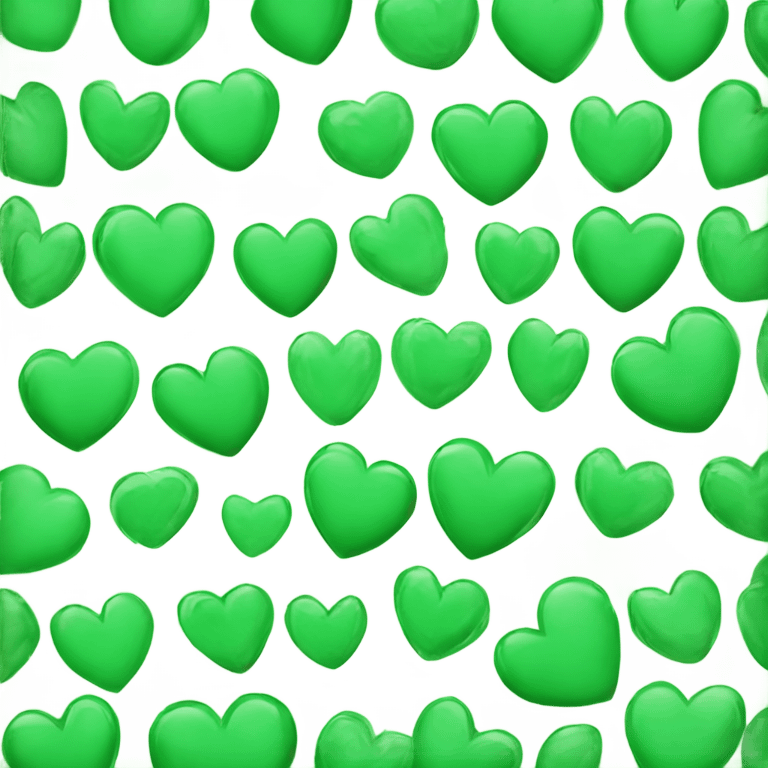 Corazón verde esmeralda emoji