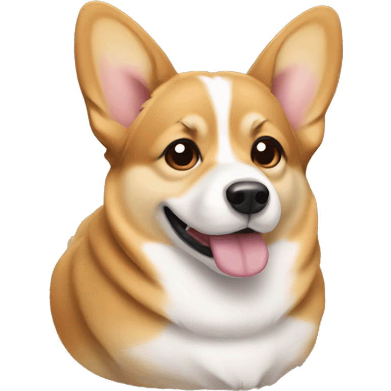 corgie with floppy ears emoji