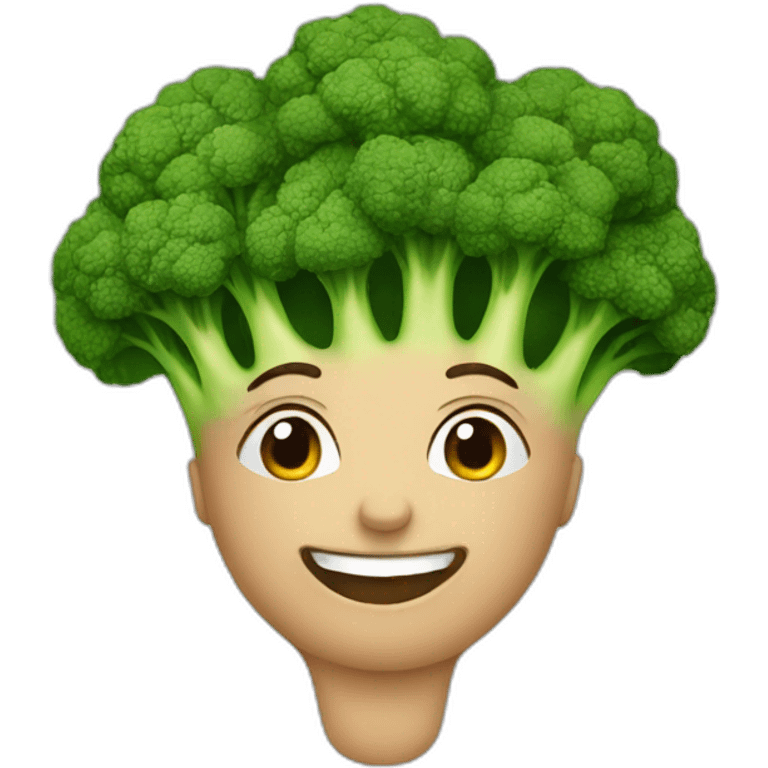 healthy person with broccoli emoji