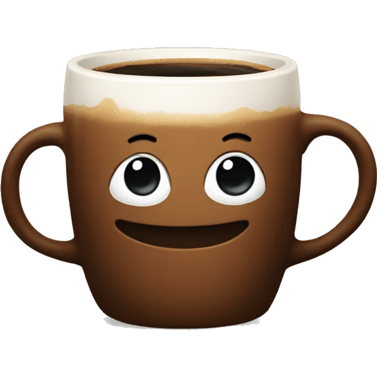 coffee in brown mug emoji