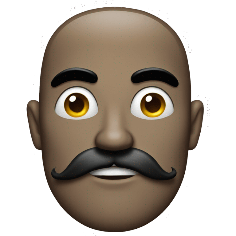 Evil man with mustache emoji