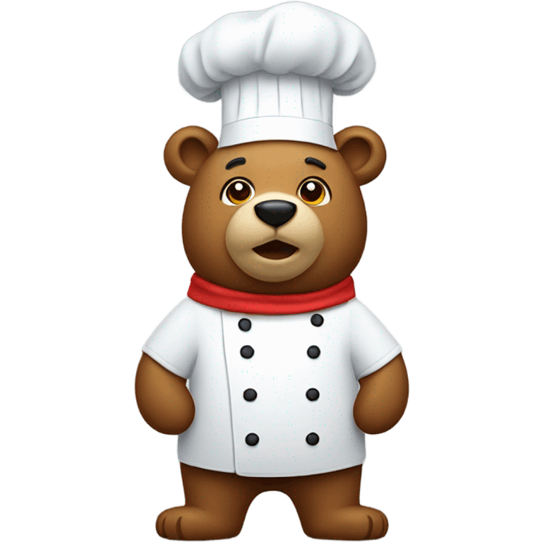 Bear with a chef hat emoji