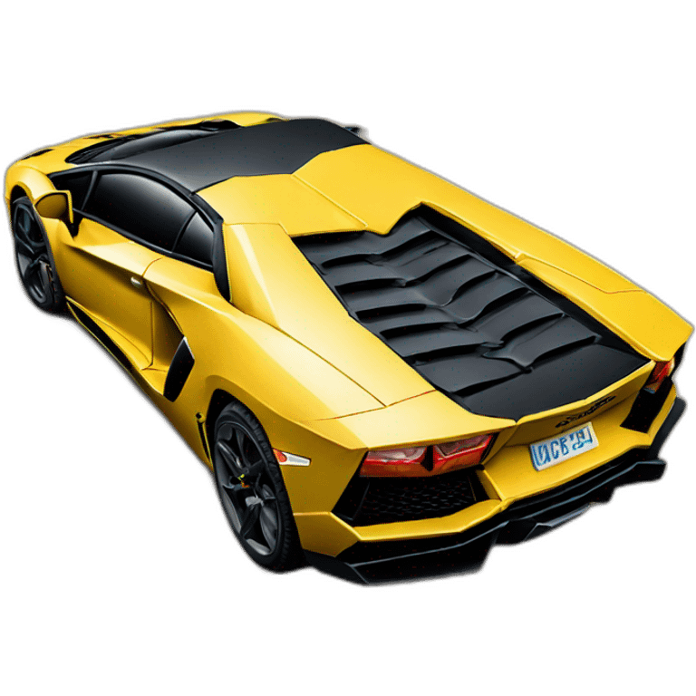 Lamborghini aventador toy emoji