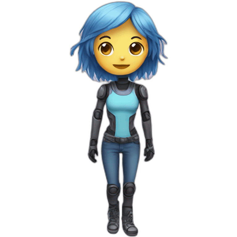 chatbot full body cute emoji