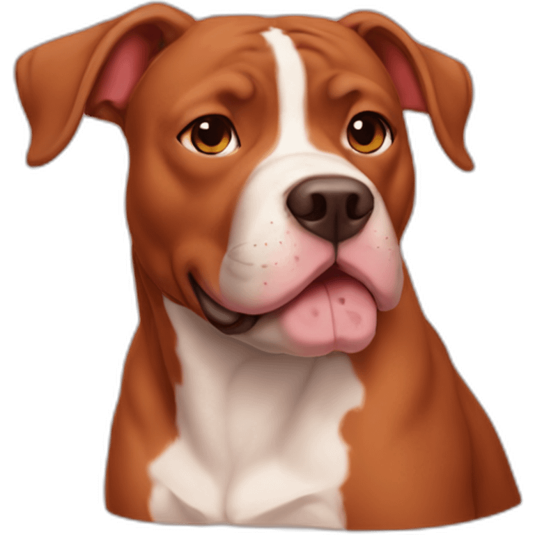 Clifford big red pit bull emoji