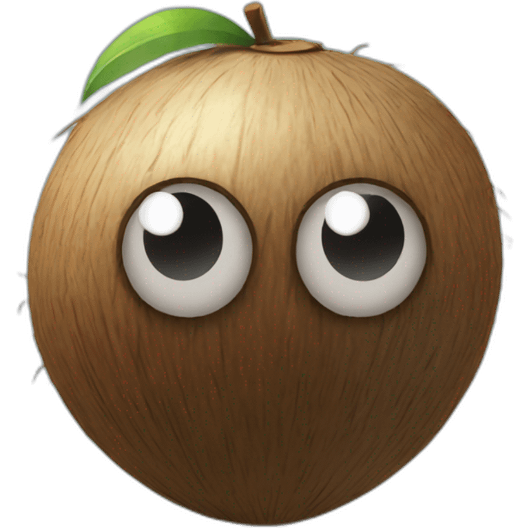 Coconut in the form of a spider emoji