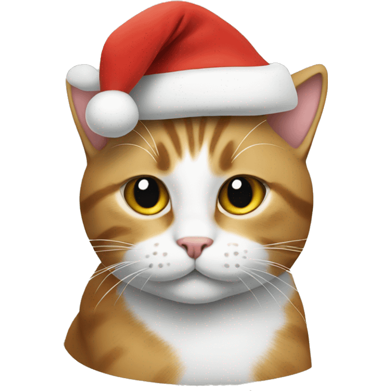 cat wearing a santa hat emoji