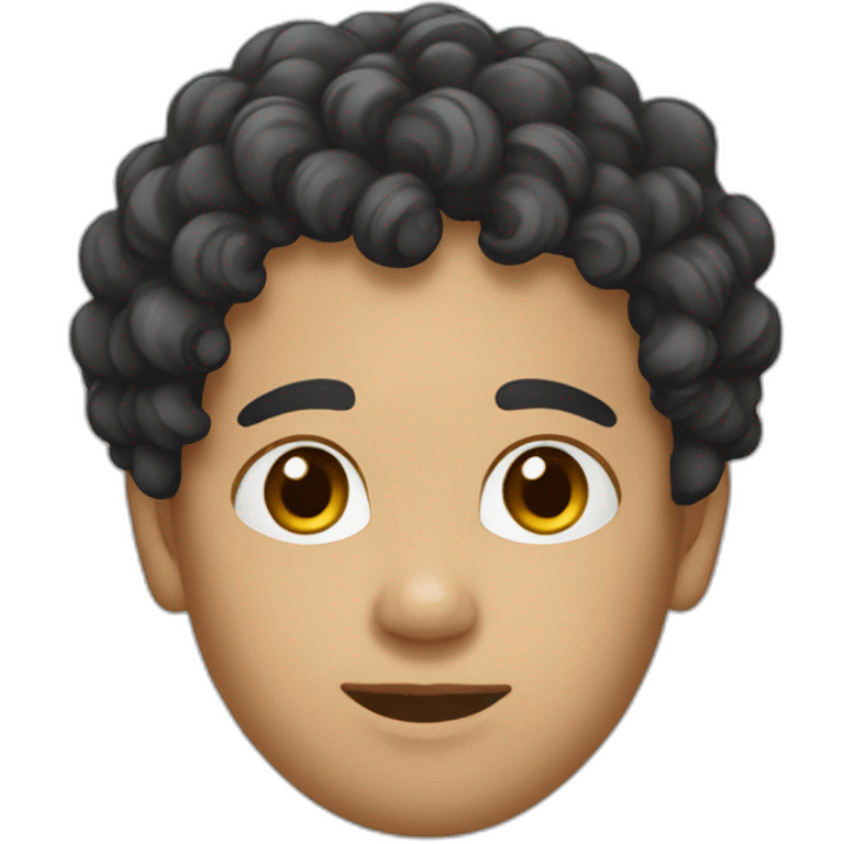 curly hair asain twin emoji