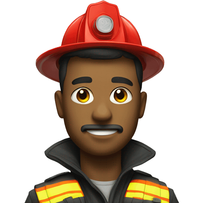 This portrait as a fireman emoji