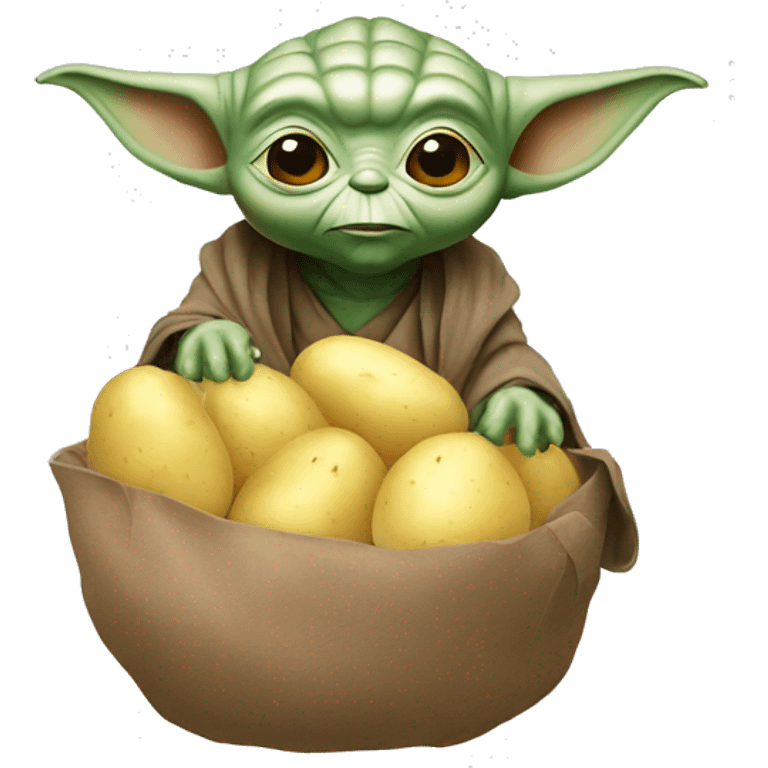 Yoda hold potato emoji