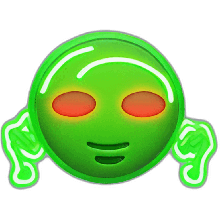 Juicy booty neon sign style man emoji