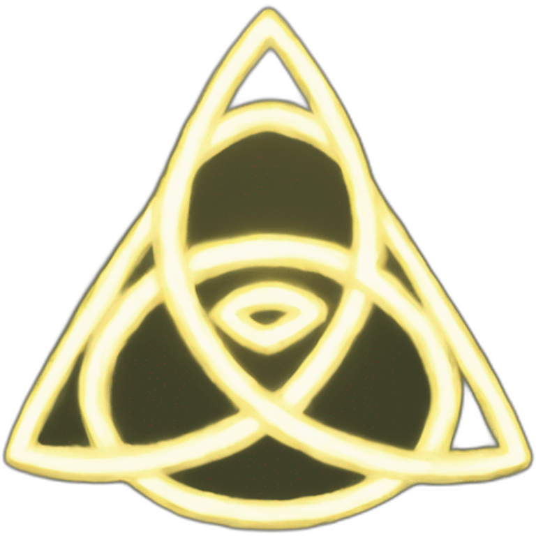 Triquetra with light emoji