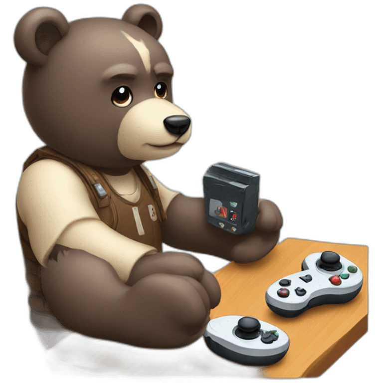 bear gamer emoji