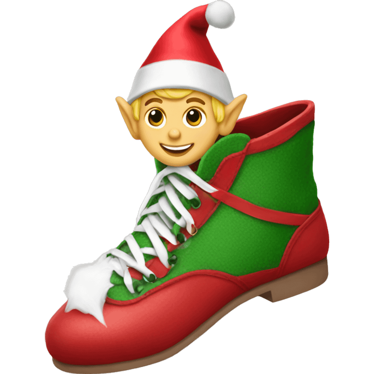 Elf on the shelf shoe emoji