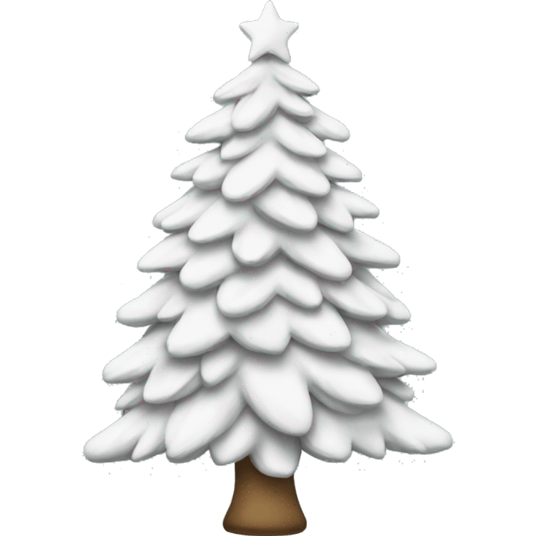 white christmas tree emoji