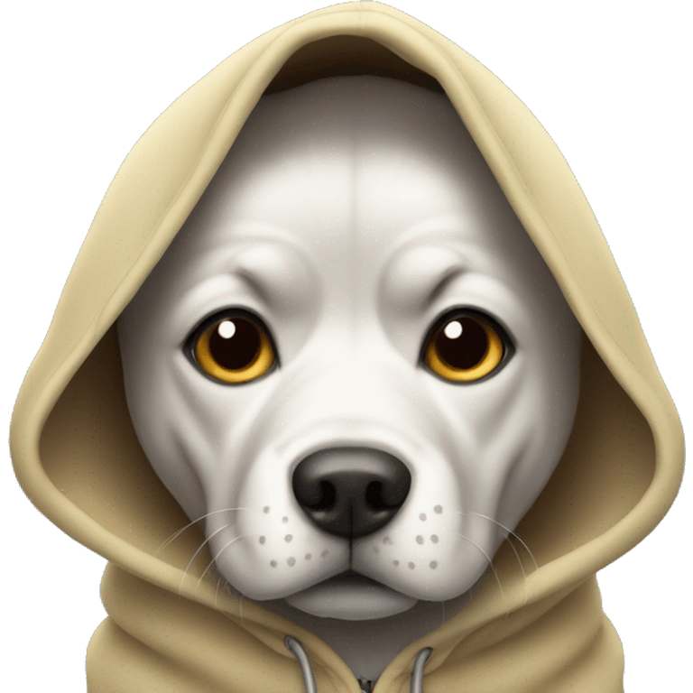 Dog with a hoodie emoji