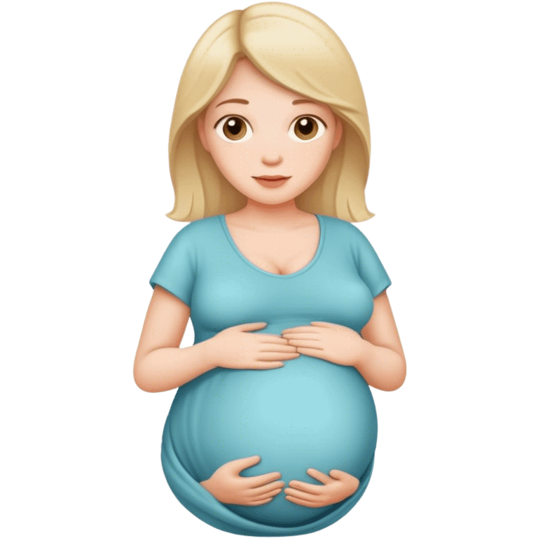 Pregnant white women emoji