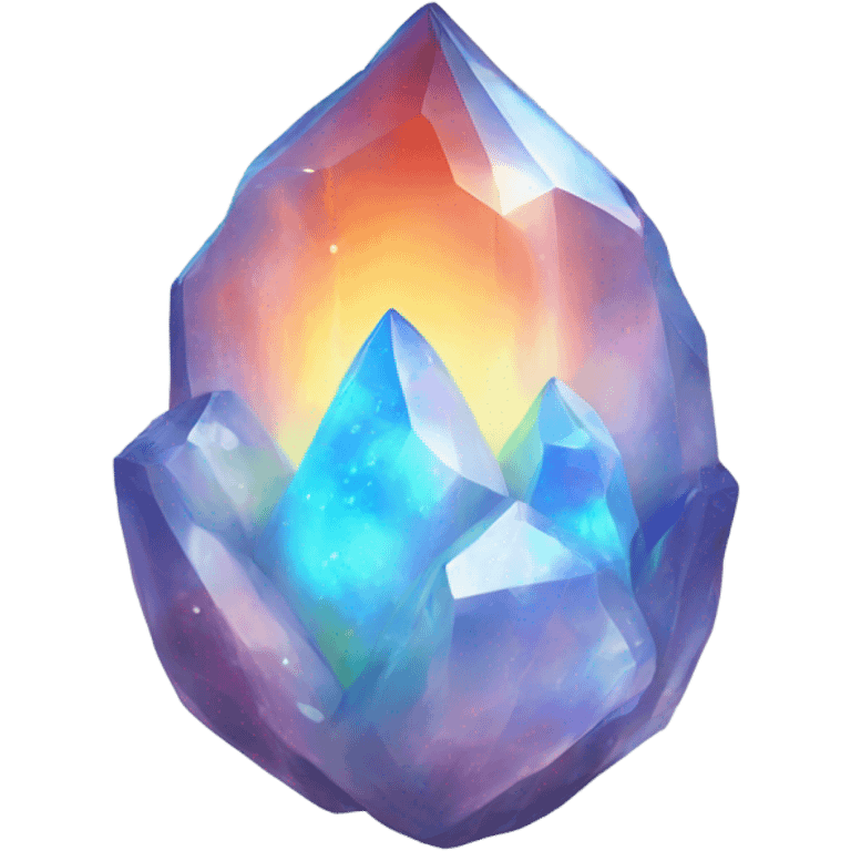 opal crystal fire flame emoji