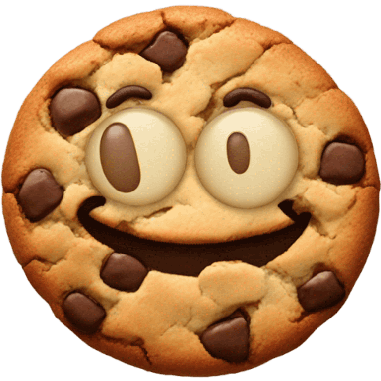 giant cookie with arms legs and face  emoji