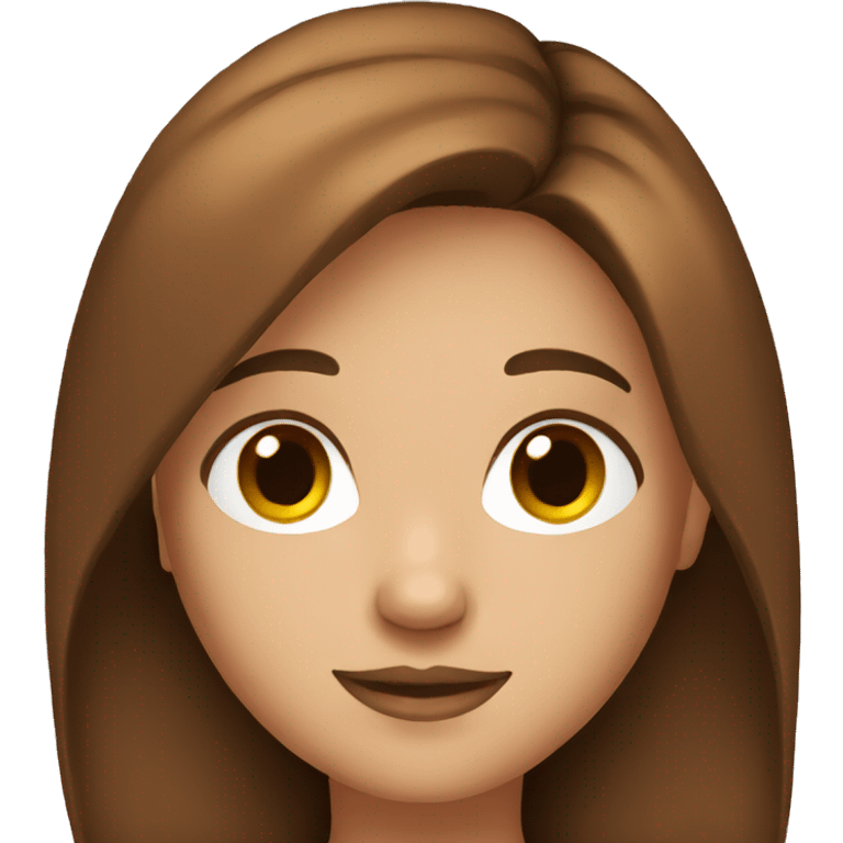 Brown haired girl emoji