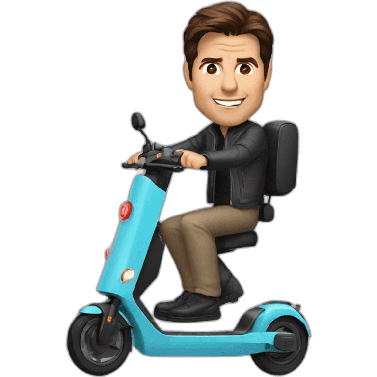 Tom Cruise electric scooter  emoji