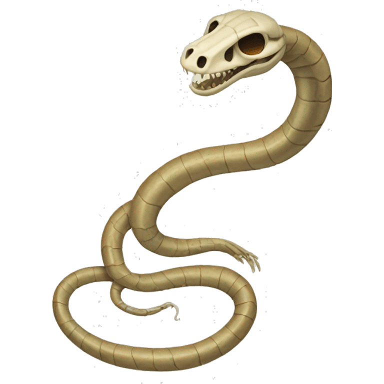 Snake skeleton emoji