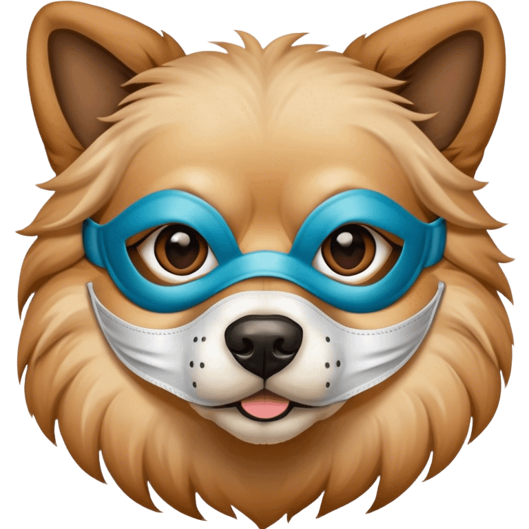 Dog wearing a mask  emoji