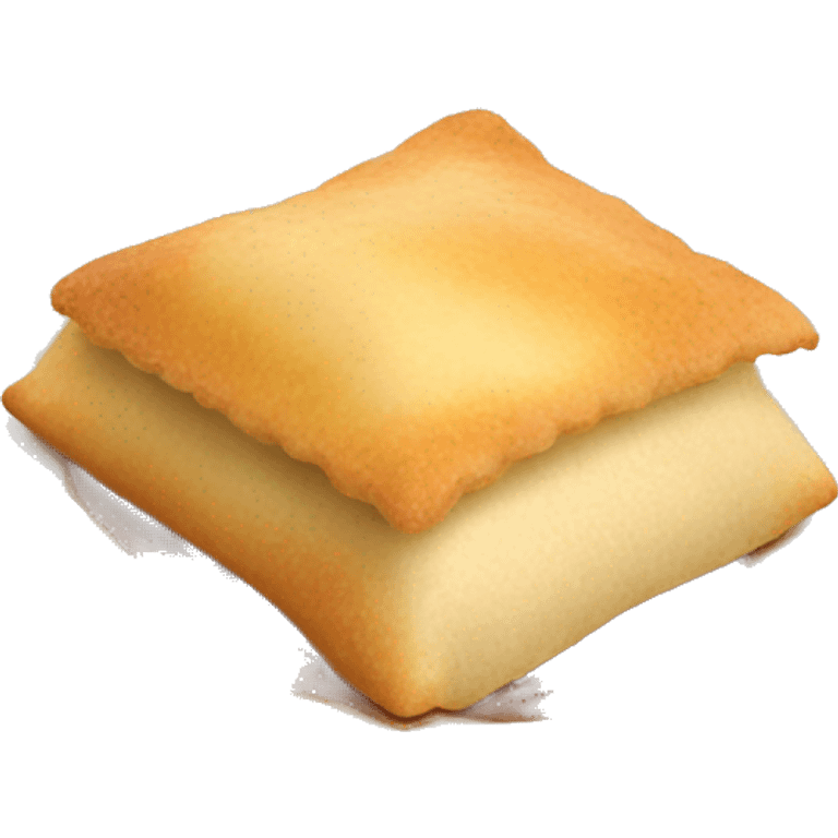 Realistic isolated sweet mexican sopapilla dessert emoji