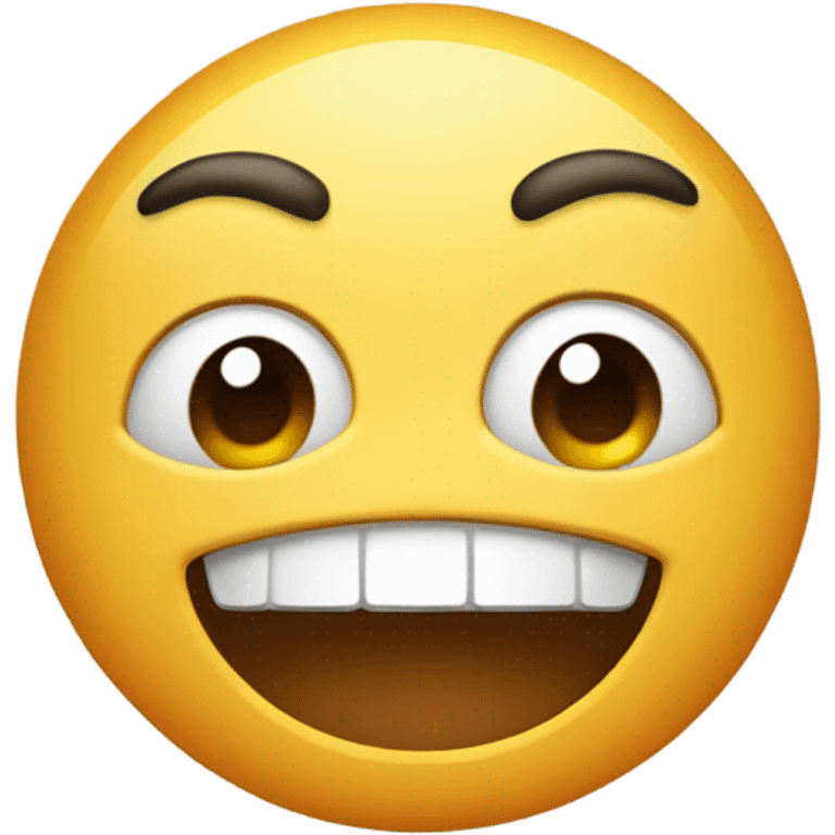 An emoji that forms two circles with its hands over its eyes emoji