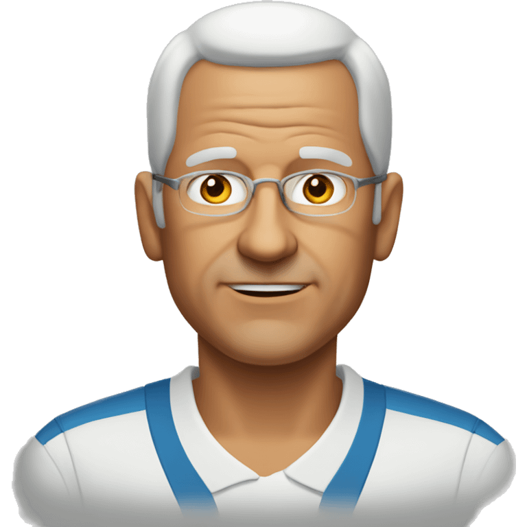 65yo man tennis balding  emoji