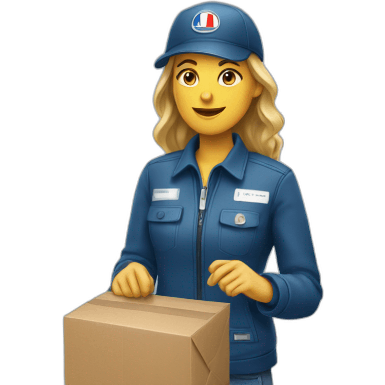 female french mail carrier emoji