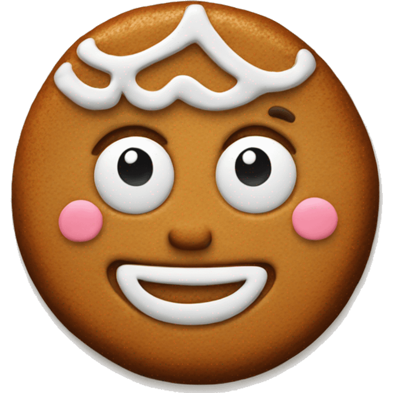 Gingerbread cookie emoji