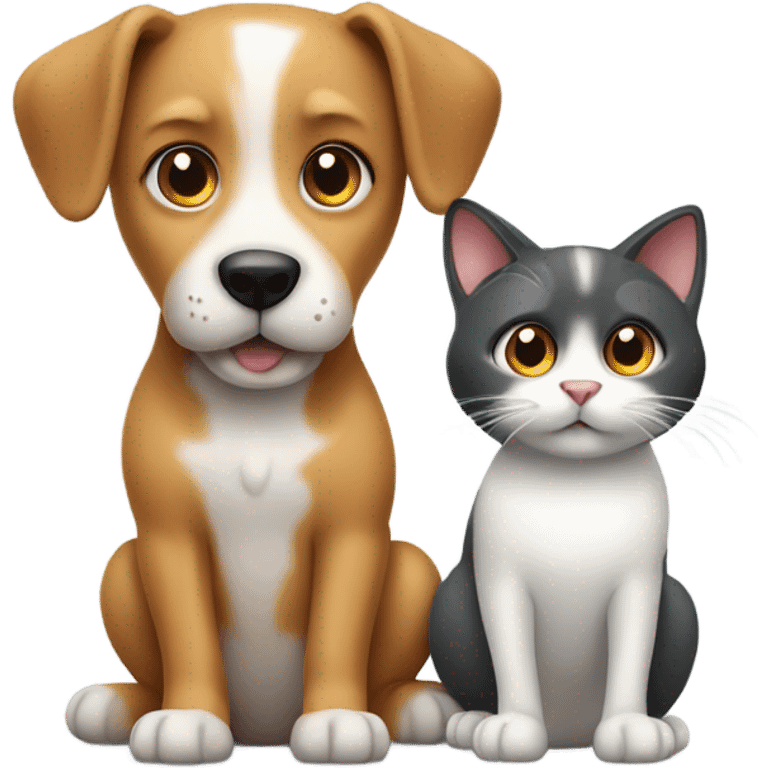 Dog and cat emoji