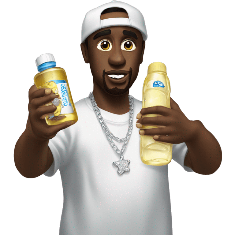 p diddy holding baby oil emoji