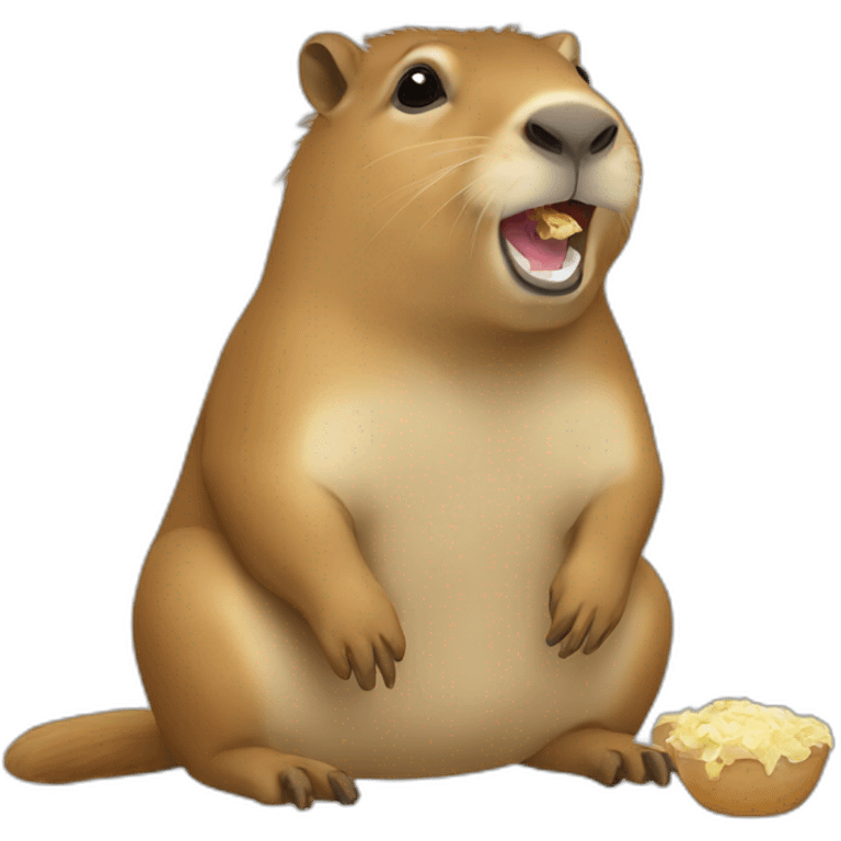 Cappybara Eating emoji