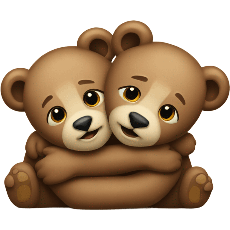 Bears hugging emoji