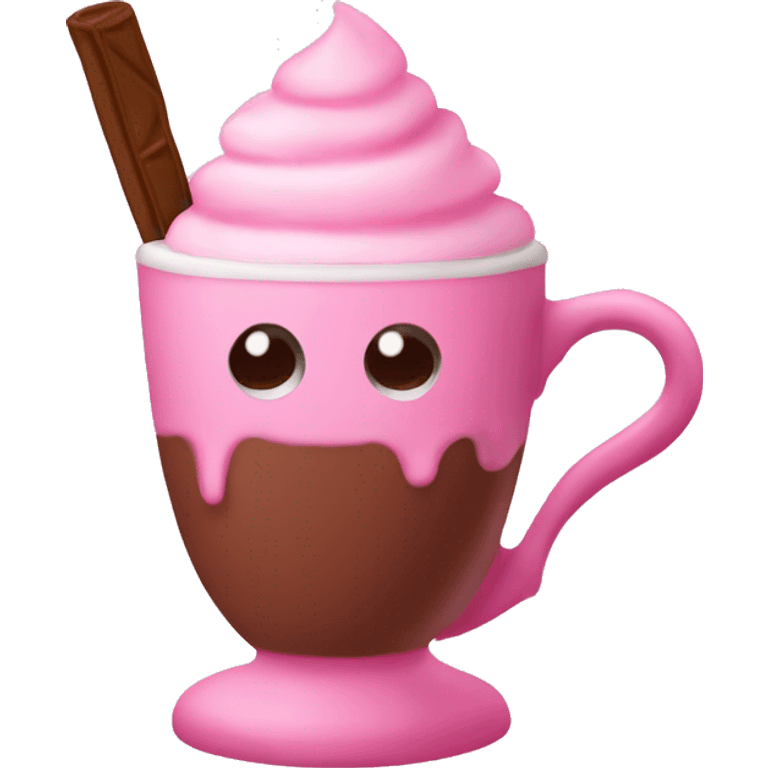 Pink Hot chocolate  emoji