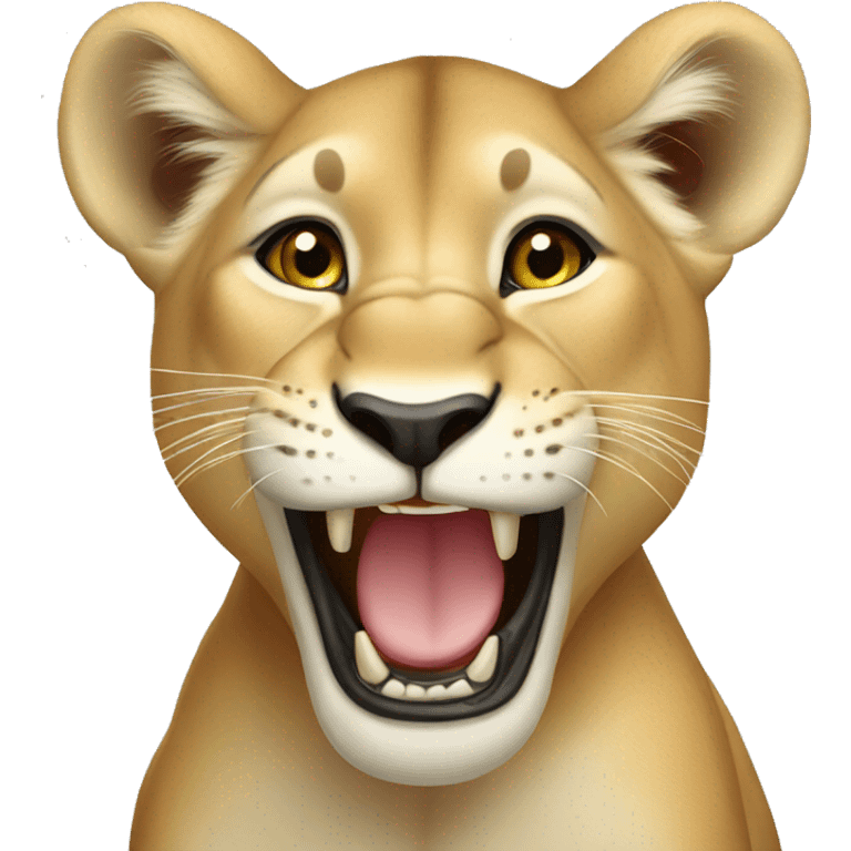 smiling-lioness-cub-closed-mouth emoji