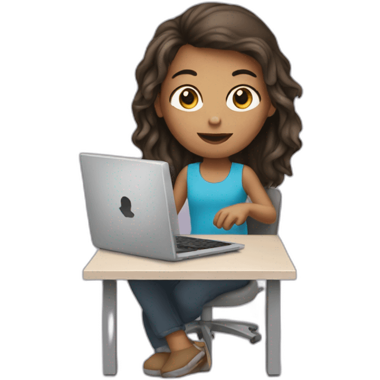 girl with computer  emoji