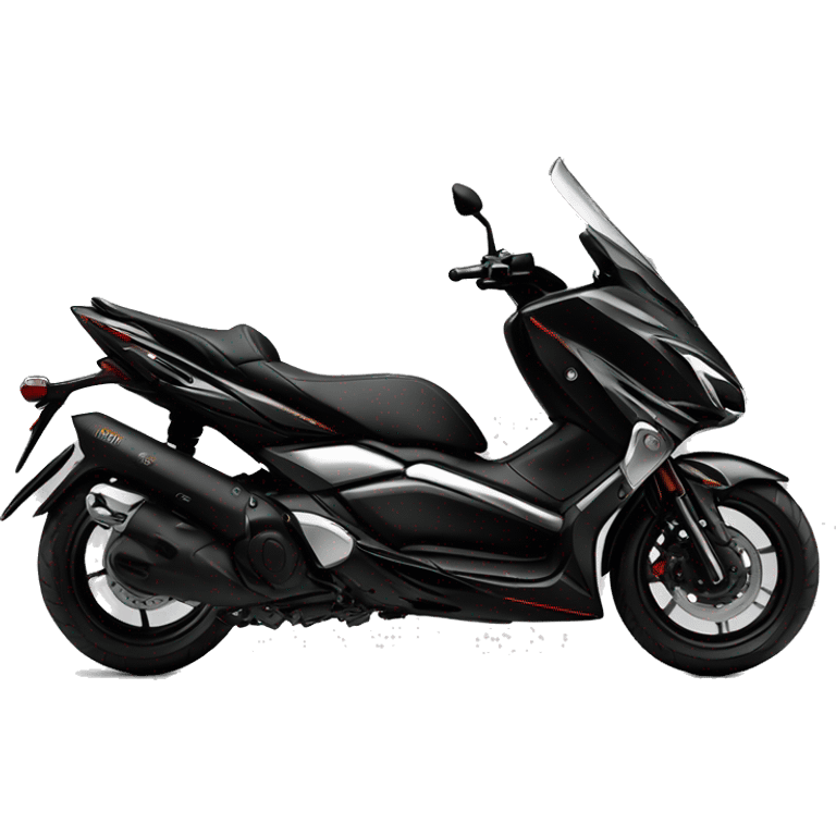 yamaha xmax 300 black with futuristic airbrush  emoji