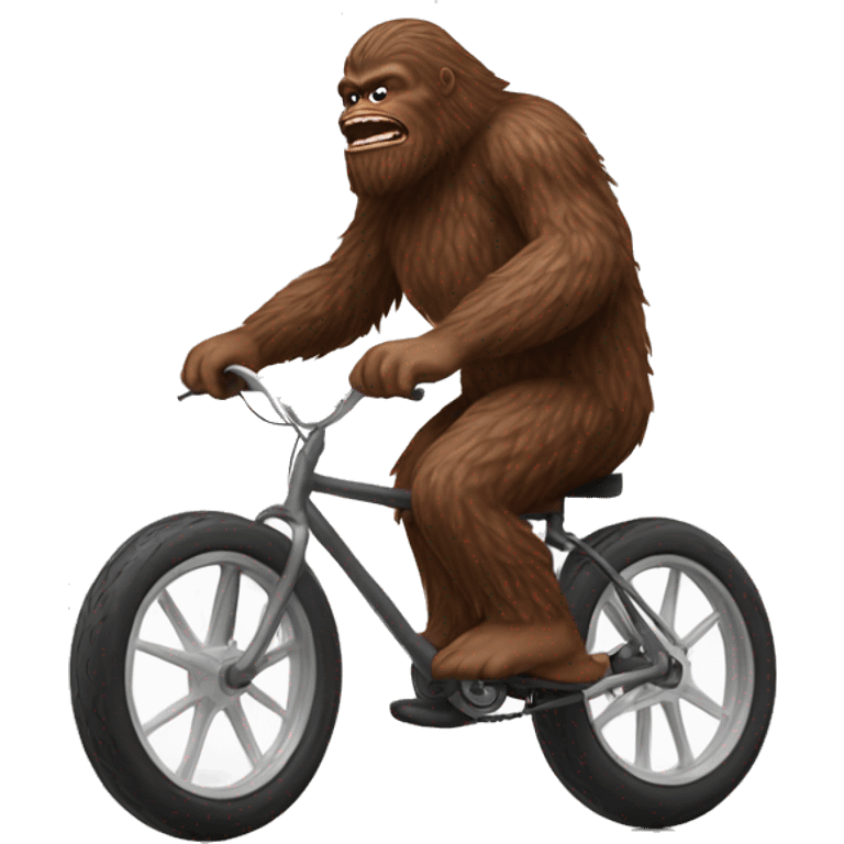 sasquatch on a bike emoji