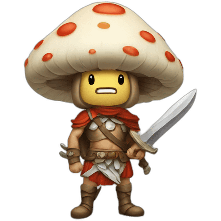 mushroom warrior emoji