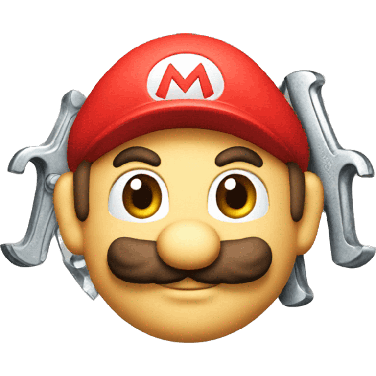 mario bros theme plumbing holding wrench  emoji