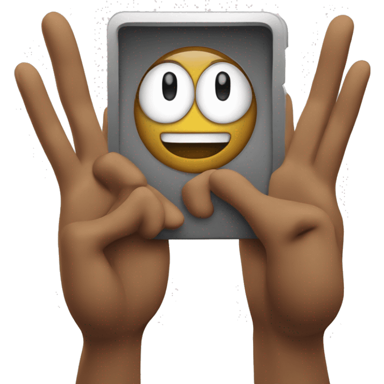 emoji going to take a picture shows square with hands emoji